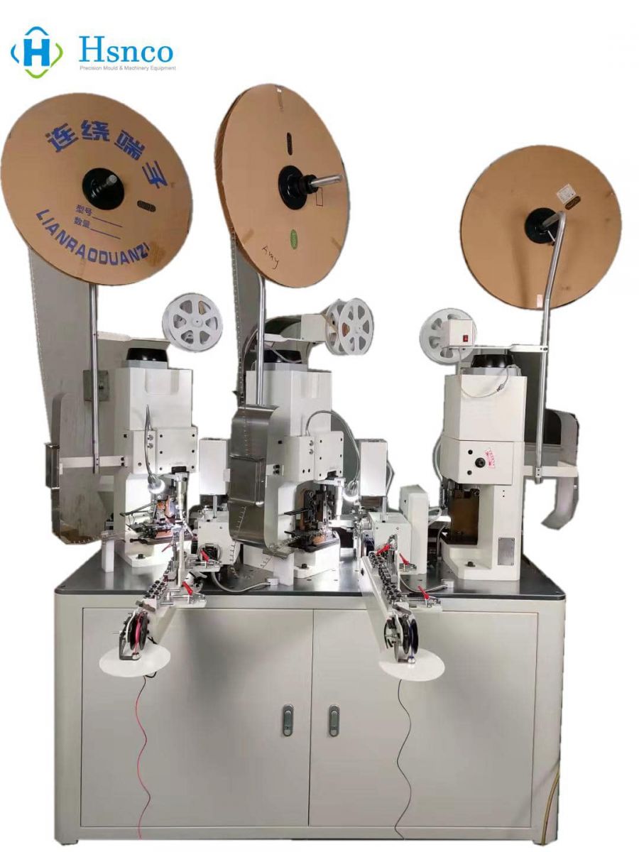 Máy Cắt Tuốt & Dập Cos Tự Động 3 Đầu HS-T310 